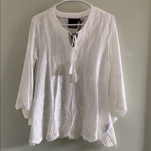NWT Nanette Nanette Lepore Eyelet Tassel T…